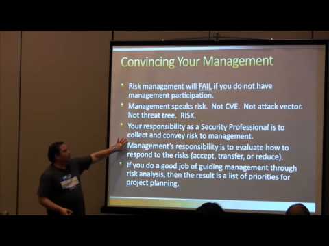 HouSecCon 2013 - Josh Sokol (Convincing Everyone that Risk Management Doesn't Suck)