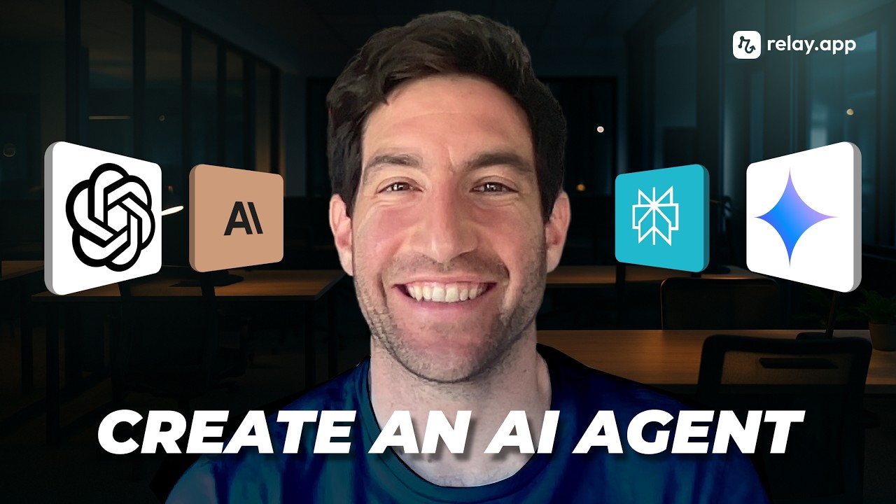 How to set up an AI agent in Relay.app video thumbnail