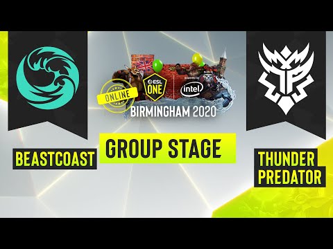 Dota2 - Beastcoast vs. Thunder Predator - Game 2 - ESL One Birmingham 2020 - Group Stage - NA
