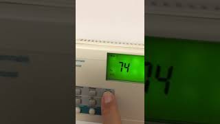 Turning Carrier Thermostat On & Off