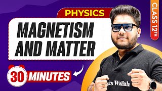 Magnetism And Matter in 30 Minutes | Class 12th Physics | Mind Map Series