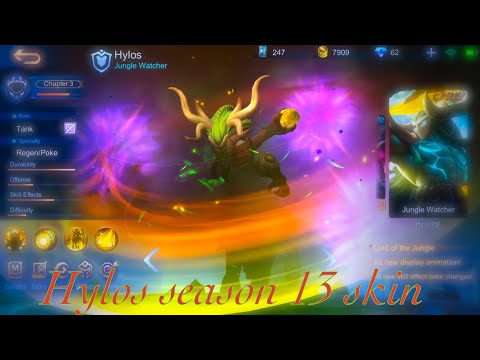 Mobile Legends Bang Bang| Hylos Season 13 Skin| Hylos “Jungle Watcher”| Seasonal Skin