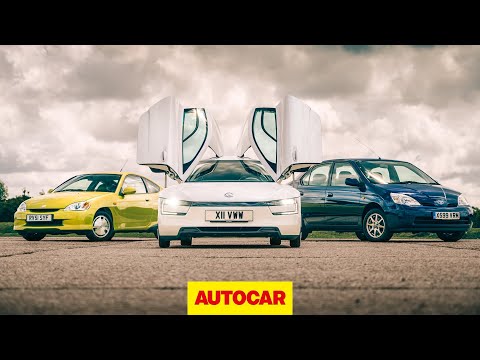 Volkswagen XL1 meets Honda Insight Mk1 and original Toyota Prius | Autocar