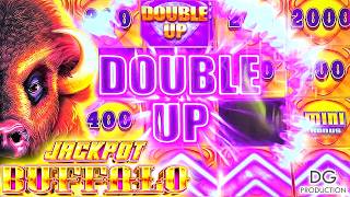 ‼️DOUBLE UP JACKPOT BUFFALO BIG WIN SLOT MACHINE LAS VEGAS CASINO DOWNTOWN FREMONT STREET EL CORTEZ