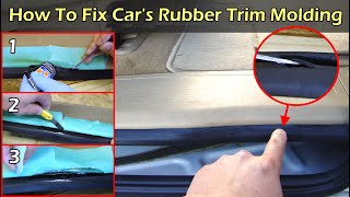 preview picture of video 'How To Fix Car's Rubber Edge Trim Molding'
