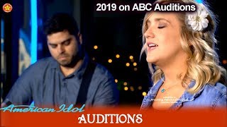 Lauren Engle Lost Husband in Car Accident “Compass” original song  | American Idol 2019 Auditions