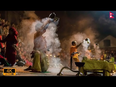Pashupatinath Sandhya Aarati (Evening Worship at the Pashupatinath Temple, Kathmandu) 🇳🇵 [4K]