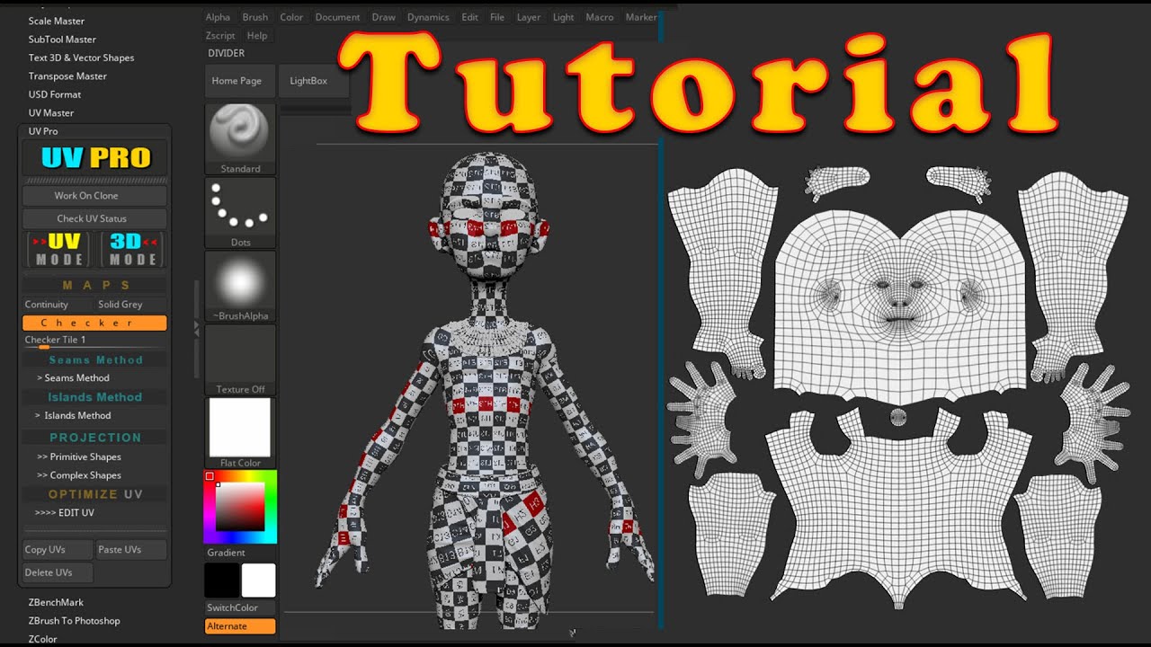 UV-Pro Tutorial - Mastering UV Unwrapping in Zbrush