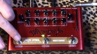 Video thumbnail for Hotone MOJO ATTACK portable dual channel floor amplifier demo by gearmanndude