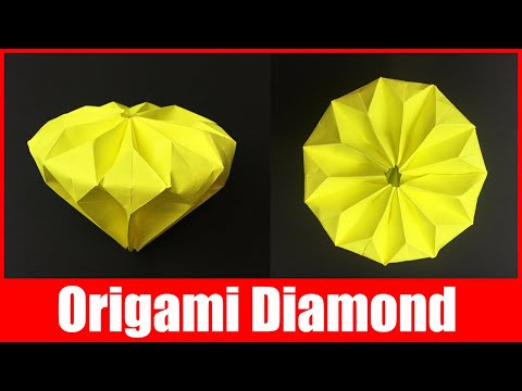 How To Make Paper Diamond | Origami Diamond | DIY 3d Things (No Glue!)