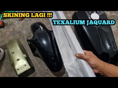 PROSES DARI AWAL HINGGA FINISH , SKINING SILVER TEXALIUM JAQUARD CARBON KEVLAR, Spakbor ninja & king