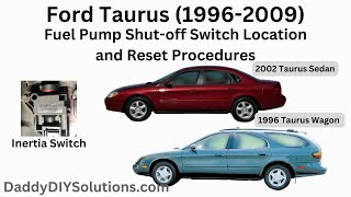 1996-2009 Ford Taurus Fuel Pump Shut-Off Switch Location and Reset Procedures