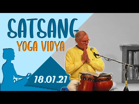 Satsang + Meditation, Mantra und Kirtan mit Sukadev - Yoga Vidya Ashram Live 07:00 - 18.01.2021