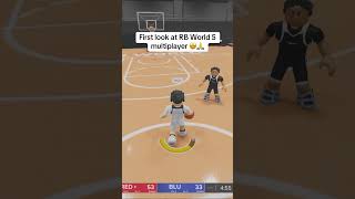First Look at RB World 5 Multiplayer 🤩🙏 #funny #basketball #shorts #roblox #rbworld5 #rbworld