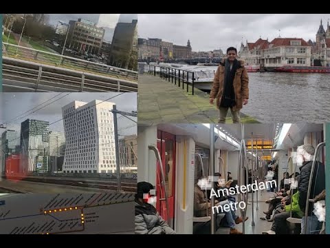 Roaming around Amsterdam in Nepali way |Sloterdijk to Central station Metro |Europe tour| Episode 6