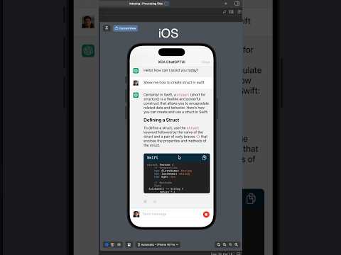 Add ChatGPT to your App in 30 secs #chatgpt #swiftui #iosdevelopment thumbnail