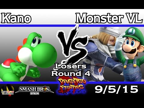 Densetsu Fighters - Monster VL (Luigi/Sheik) vs Kano (Yoshi) - Losers Round 4 - SSB4