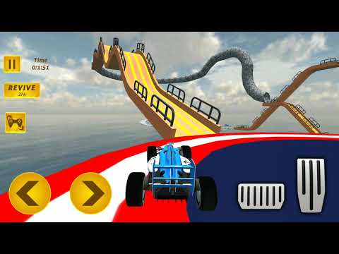 Formula Car GT Racing Stunts- Impossible Tracks 17 | Blue Car | Levels 57-58 | Android Gameplay