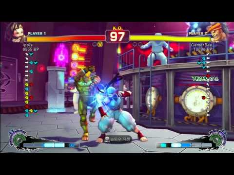 SSF4 Rank Match  ippis (IB)  vs  GamerBee (AD)