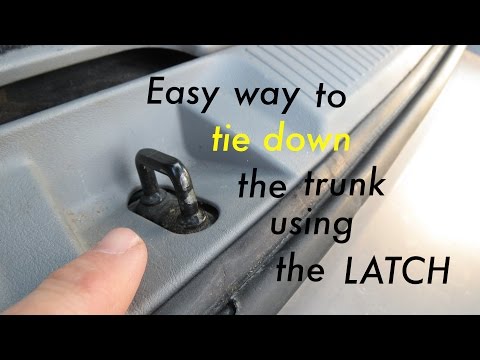 Trunk Tie Down Hack ● Using the Latch ( that actually works ! )