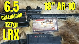 6.5 Creedmoor 18 Aero Precision 127gr Barnes LRX Review
