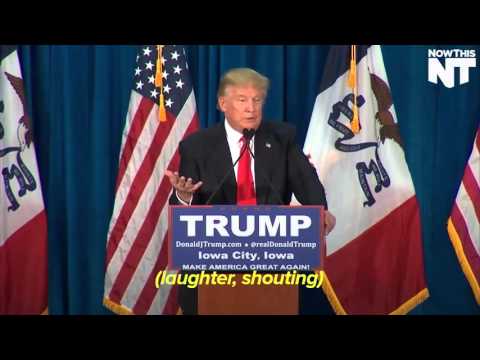 Protester threw tomato at Donald J Trump-28 Jan 16