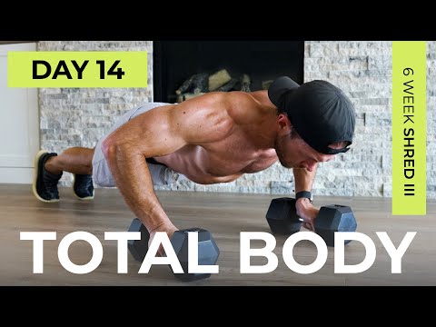 Day 14: 30 Min EPIC FULL BODY Dumbbell Workout [Complexes] // 6WS3