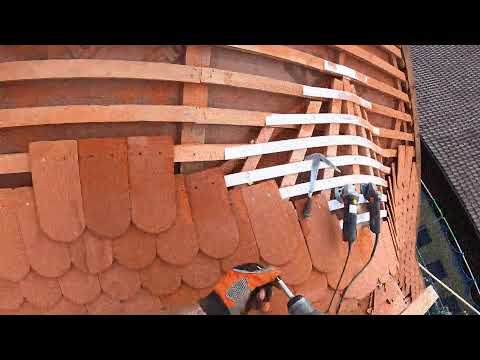 Ochsenauge Teil 4 - Mitte schließen an Doppelgaube - Fledermausgaube in Biberschwanzdeckung