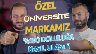 Özel Üniversite Markamız %100 Doluluğa Nasıl Ulaştı?