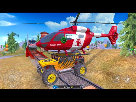 Monster Truck and US Army Cargo Helicopter Open World Simulator - Android IOS Gameplay.