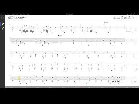 E tu ( Clasudio Baglioni ) ,Tablatura e base Senza Basso - Backing bass track