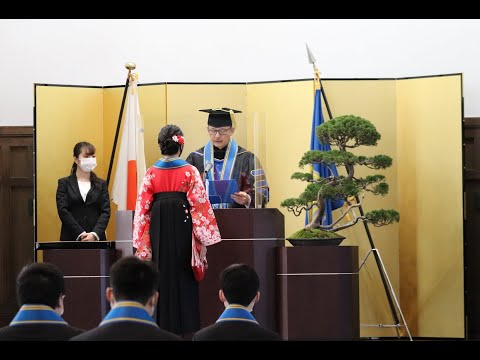 令和2年度宇都宮大学学位記授与式の動画配信