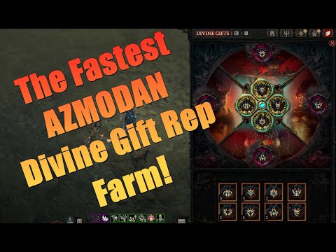 Diablo 4: The Fastest AZMODAN Divine Gift Rep Farm!