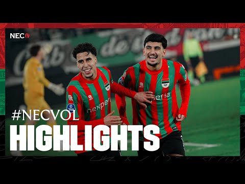 N.E.C. verslaat FC Volendam en plaatst zich voor halve finale | Highlights #NECVOL
