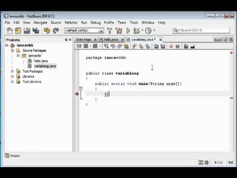 Netbeans Java Tutorial 3 Variables Datatypes Part 1