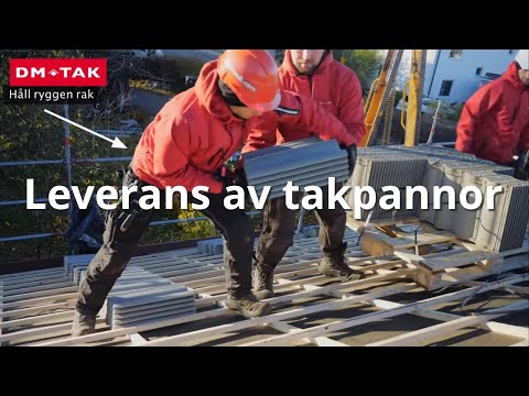 Takskolan. Takpannor del 1 - Leverans av takpannor