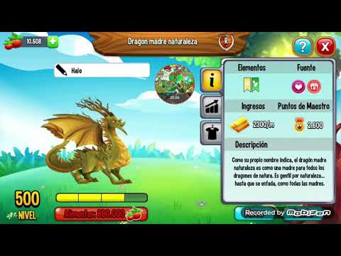 Dragon city dragon madre naturaleza level 500 5 estrella🌼