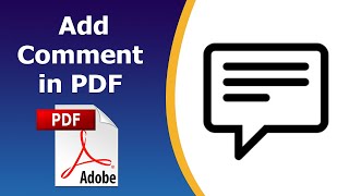 How to add comments in pdf using adobe acrobat pro dc
