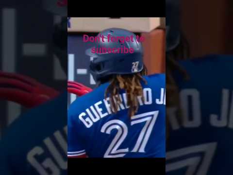 Vladimir Guerrero gets terrible call.  No way that's a strike.  #mlb #bluejays