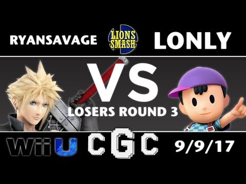 CGC Smash Fall 2017 - RyanSavage (Cloud, Link) vs lonly (Ness, Lucas) - Smash 4 Losers Round 3