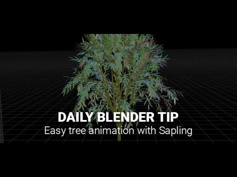 Daily Blender Secrets - Easy tree and leaves wind animation with the free Sapling add-on
