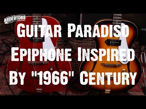 Epiphone Inspired '66 Century upgraded Gibson P90 Pickup Left Handed Guitar image 9