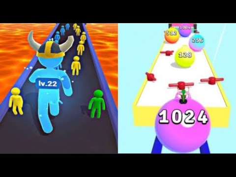 Yoga Ball Run vs giant rush Infynity - ⭐ Max Level Gameplay mgesw