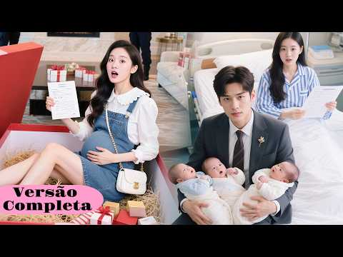 🩷🐼O CEO recebeu um presente, e era uma menina que estava grávida de trigêmeos!#amor #series