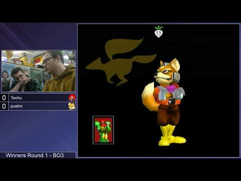 GSS 103 SSBM - Techu (Samus) vs. pushin (Fox) - Melee WR1