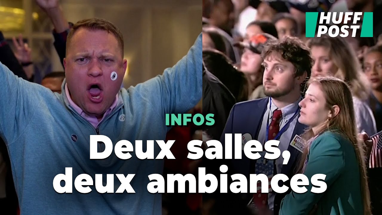 Les visages dans les QG de Trump et Harris en disent long sur les premiers résultats