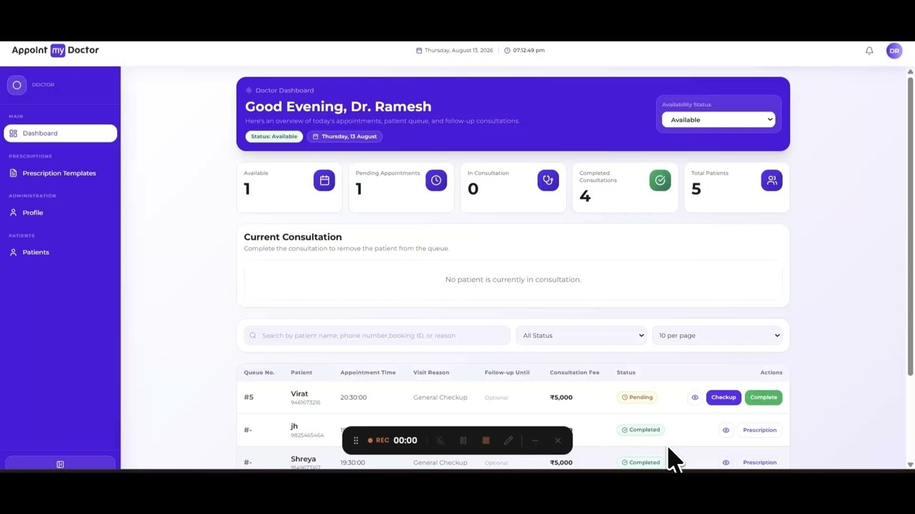 Thumbnail for Prescription Using Templates