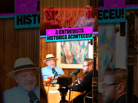 A ENTREVISTA HISTÓRICA COM O PRESIDENTE LULA ACONTECEU