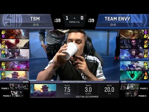 TSM vs NV Highlights Game 2 | NA LCS Summer 2017 W3D3 | EnvyUs vs Team Solo Mid
