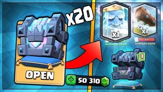 OPENING x20 LEGENDARY KINGS CHEST! NEW ROYAL GHOST HUNT! | Clash Royale | BIG KINGS CHEST OPENING!